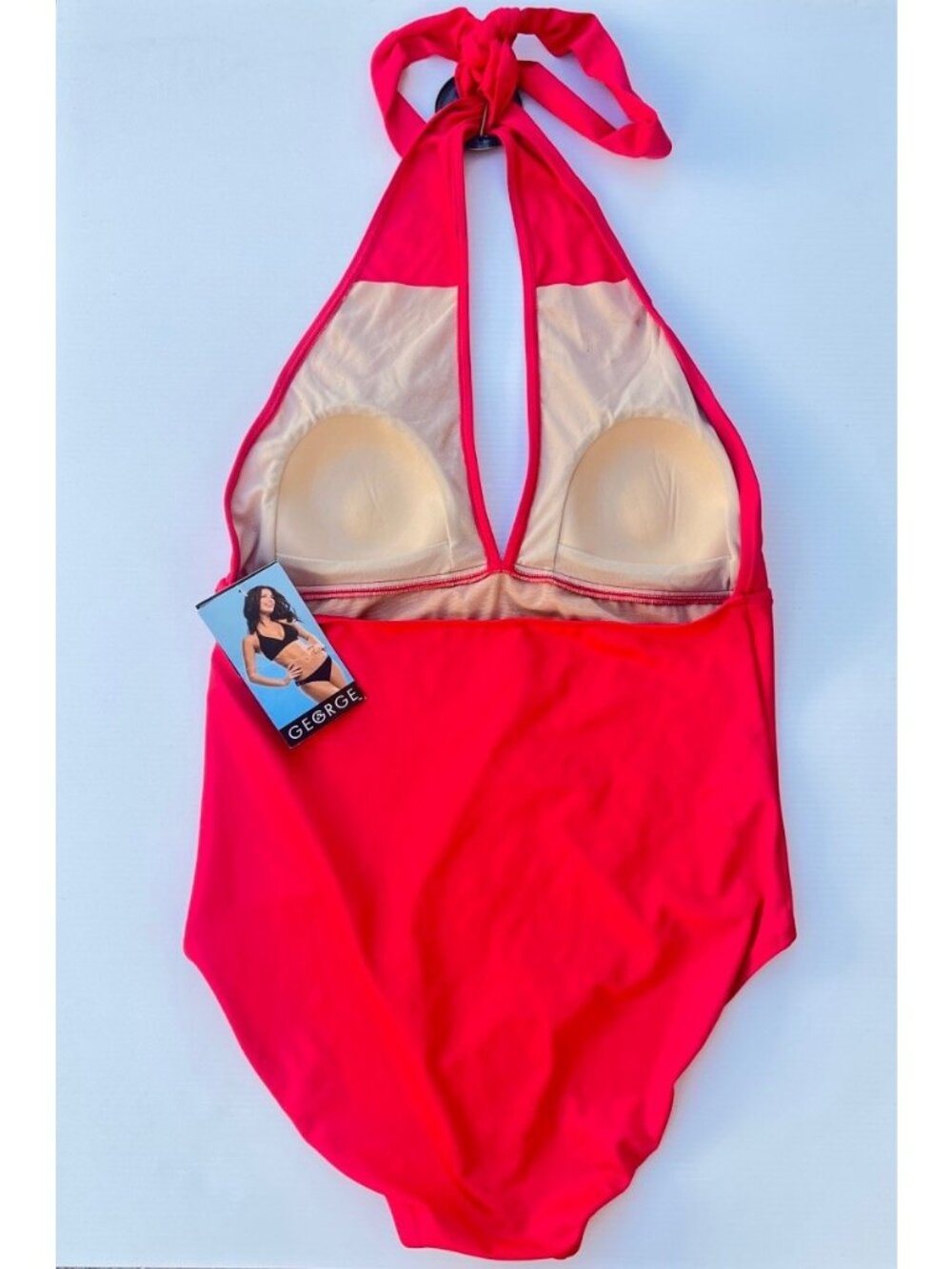 George Coral Halter One Piece Swimsuit XL 16/18 - Picture 8 of 11